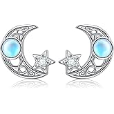 SHAOAN 925 Sterling Silver Butterfly/Hummingbird/Owl Stud Earrings Abalone Shell/Opal Animal Earring Jewelry Gifts for Women