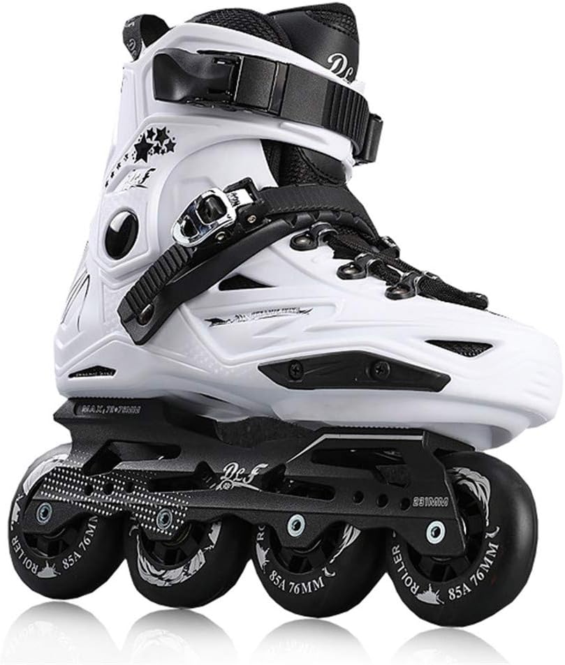 Adult Inline Skates,ABEC-11 Bearing,Anti-Collision,Wear-Resistant,Breathable,Comfortable Roller Shoes for Beginner Men Women,D,44