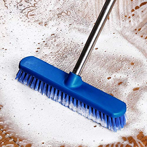 6 FT bristle floor brush, bristle grout brush bath and tile brush for cleaning bathroom terrace kitchen walls and decks(6 FT) - Thumbnail 5