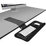 DEVAISE Adjustable Keyboard & Mouse Platform Tray with Gel Wrist Rest Pad and Non-Skid pads
