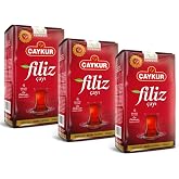 &Ccedil;AYKUR Filiz Black Tea, First Harvest Golden Tips, Loose Leaf Premium Tea, Best Flavor 500g / 17.6 Oz (pack of 3)