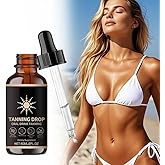 Tanning Drops, 2Fl Oz Sunless Tanning Drops To Drink, Bronzing Tanner for Face and Body, Long-Lasting Tans Without Sun, Enhancing Natural Skin Tone for All Skin Types