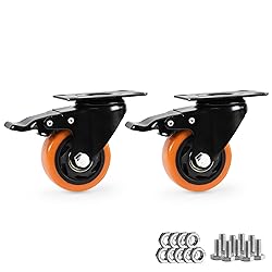 Caster Wheels, Heavy Duty 3 Inch Casters Set of