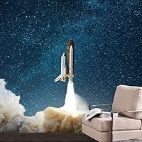 Wall Mural The Beautiful Space World Removable Self-Adhesive Wallpaper Wall Decoration for Bedroom Living Room - 66x96 inches