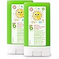Babyganics SPF 50 Travel Size Baby Sunscreen Stick UVA UVB Protection | Water Resistant |Non Allergenic, 2 Pack
