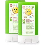 Babyganics SPF 50 Travel Size Baby Sunscreen Stick UVA UVB Protection | Water Resistant |Non Allergenic, 2 Pack