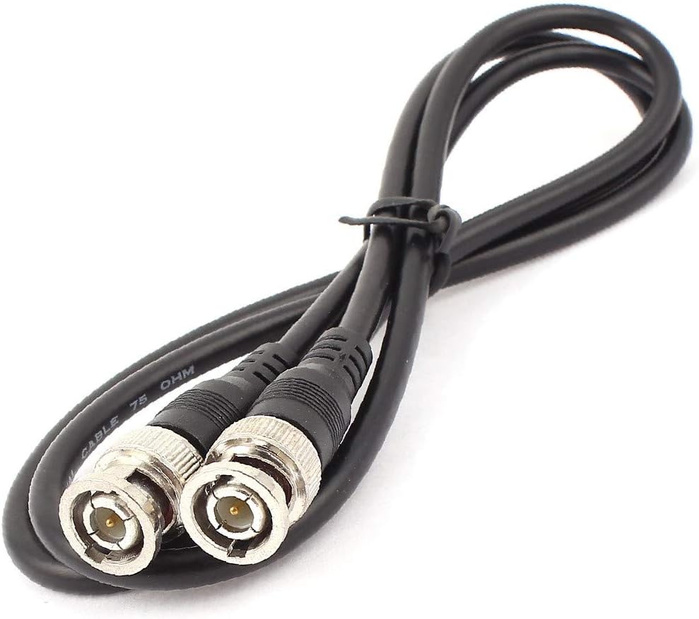 XDREE Digital Video BNC Male to BNC Male Coaxial Cable Connector