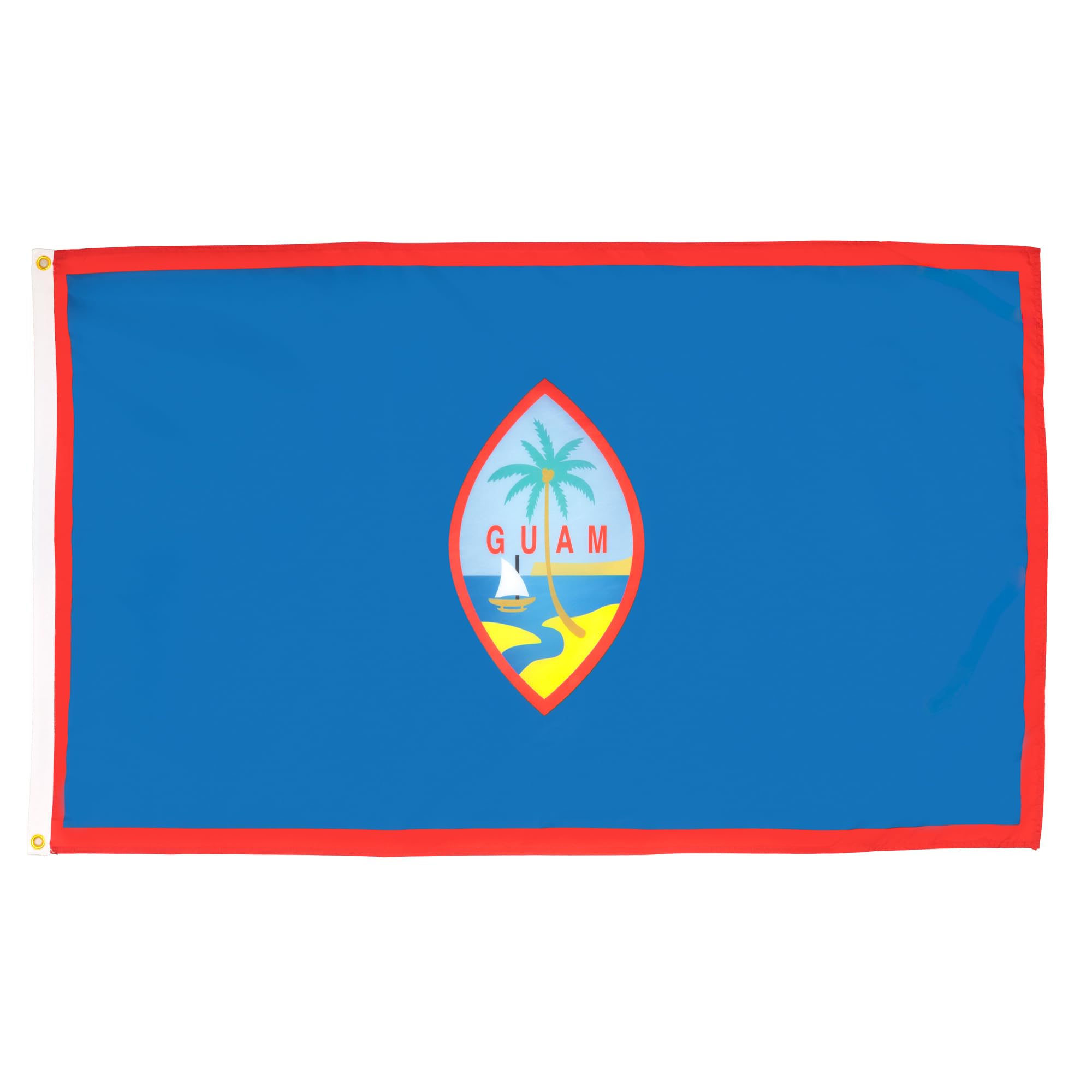 AZ FLAG - Guam Flag - 2x3 Ft - 100D Polyester Guamanian Banner with Two Metal Grommets - Fade Resistant - Vivid Colors - 2' x 3' Feet - 90x60 Cm