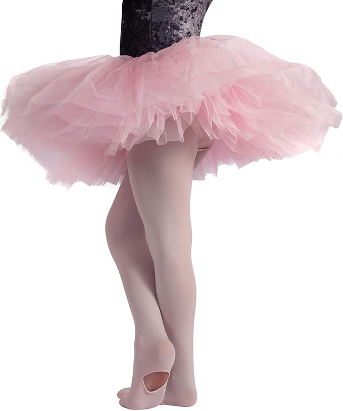 MEDIAS DE BALLET CONVERTIBLES PARA NIÑAS PANTY MICROFIBRA 80 DEN
