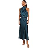 Petal & Pup Womens Anabelle Halter Neck Midi Dress