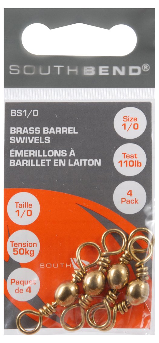 Photo 1 of Brass Barrel Fishing Swivel  Size 1/0