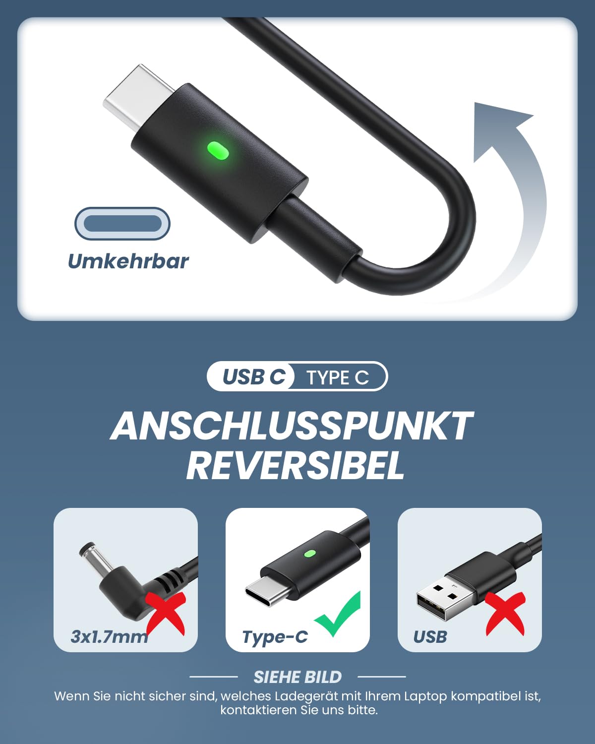 130W USB C Netzteil Typ-C AC Adapter Ladegerät Kompatibel mit Dell XPS 15 17 9575 9500 9700 9710 Precision 5550 5750 5530 2-in-1 3551 5570 Latitude 7410 9510 5520 5510 5401 5501 Notebook 7