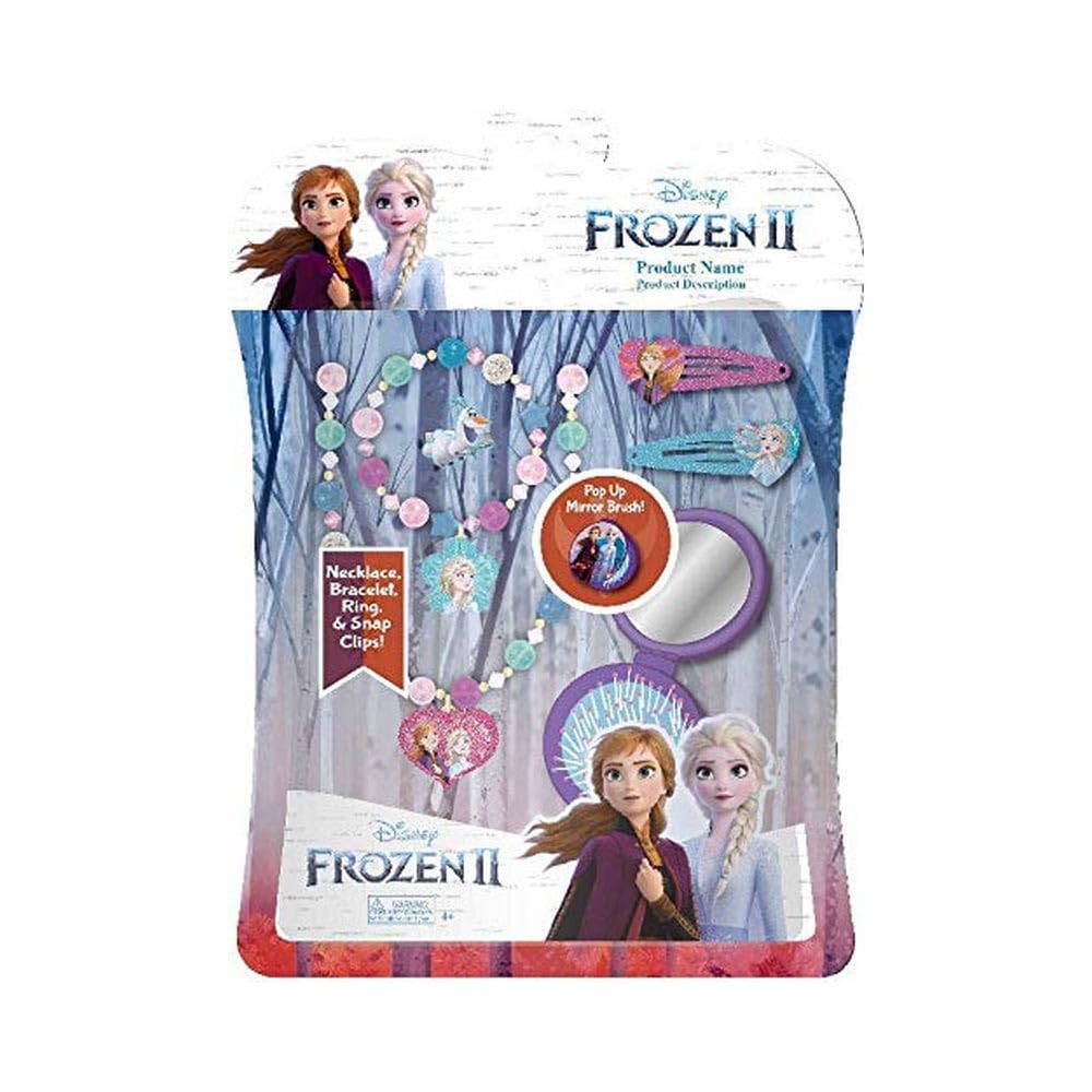 Kids Euroswan - Frozen 2 WD20563. Set de adornos para el pelo y cepillo.