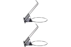 Healeved 2pcs Clip-on Desk Edge Cup Holder for Office Desk, Anti-Spill Drink Cup Holder Clip with Long Tail