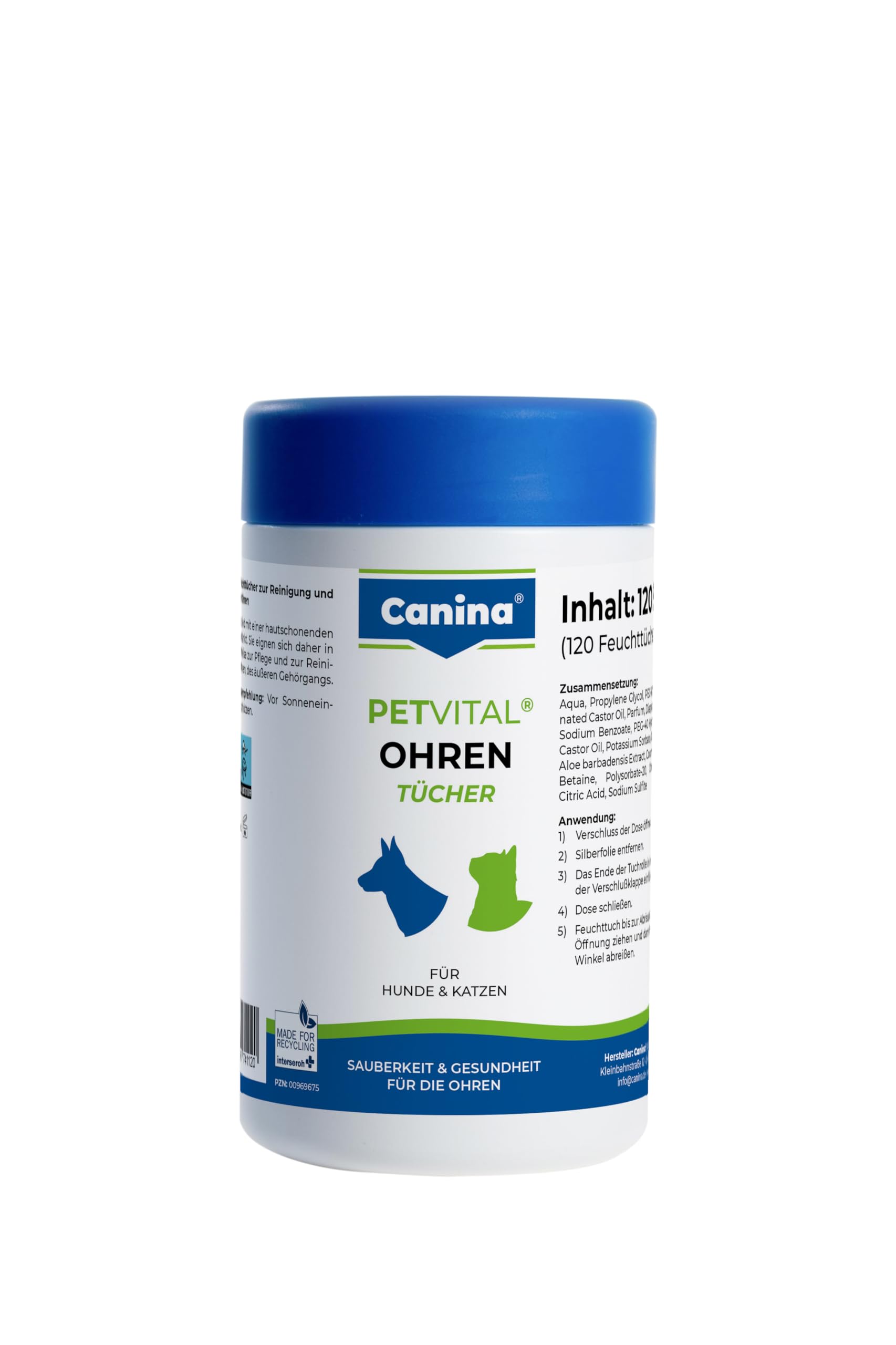 PETVITAL Ohrentücher 120 Stück