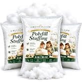 6 lb / 96 oz Polyfill Stuffing, 100% New Polyester Fiber for Pillow | Fluffs Up Easily, Pillow Stuffing Fiber Fill for Stuffed Animals, Dog Beds, Cushions &amp; DIY Crafts