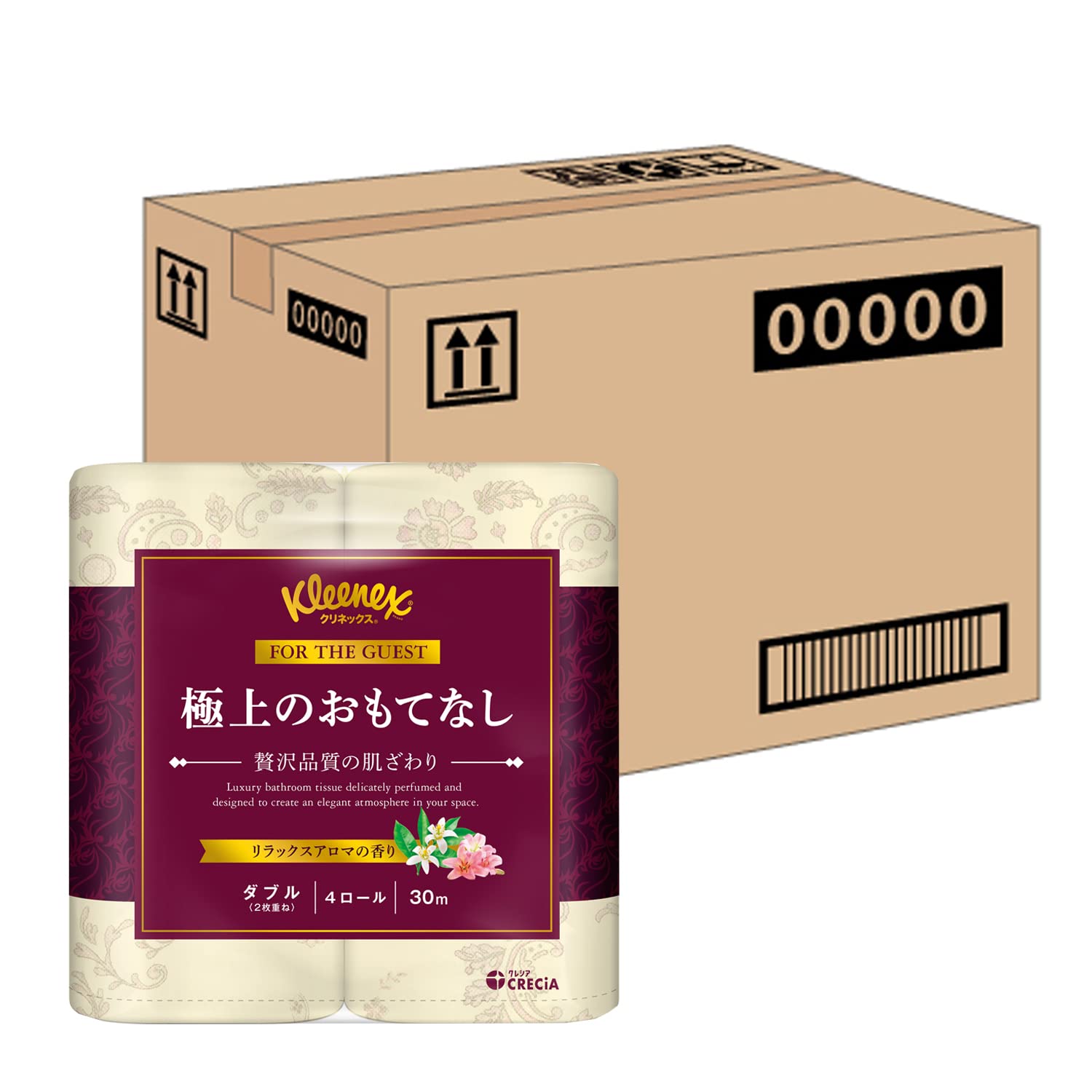 クリネックス 【ケース販売】 極上のおもてなし トイレット4ロール 30mダブル ×10パック入り商品画像