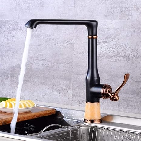 Grifo De Fregadero Orbe De Cocina Grifo De Cocina De Latón Negro