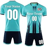 Custom Soccer Jersey Sports Team Training Soccer Uniforms Personalized Name Number Logo Soccer Jerseys for Kids Youth Men