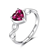 Shysnow Ruby Birthstone July Ring for Women