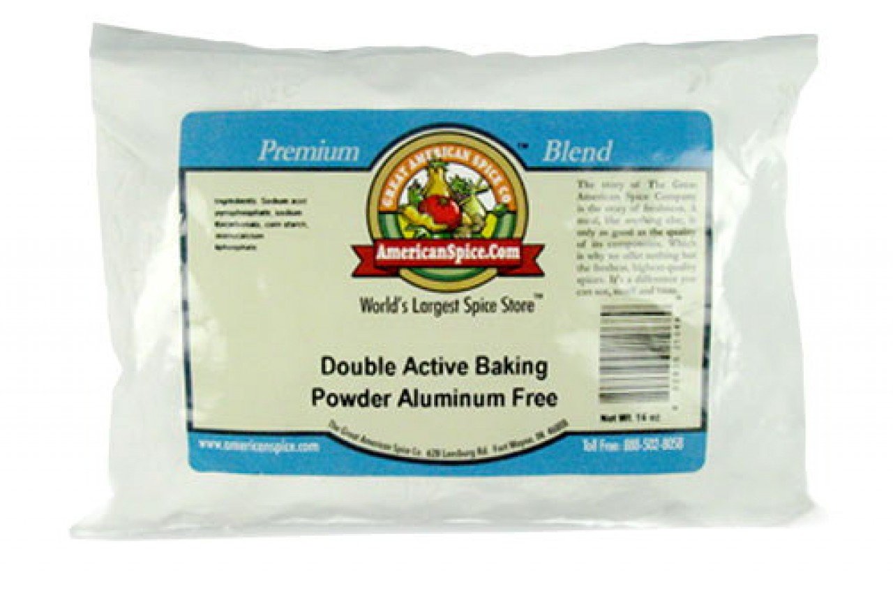 Double Active Baking Powder Aluminum Free, Bulk, 16 oz