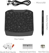 GAOMON S630 Graphics Tablet 8192 Pen 5x3.2cm Slim Portable view 5