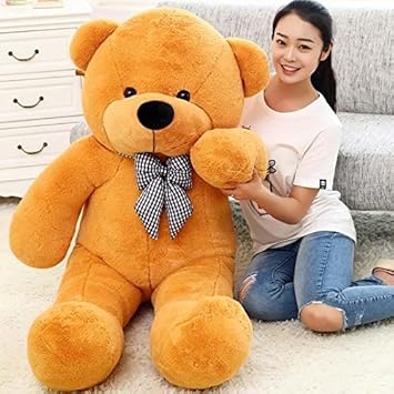 Minitrees Premium Quality Huggable Stuffed Teddy Bear in Brown Color - 3 Feet