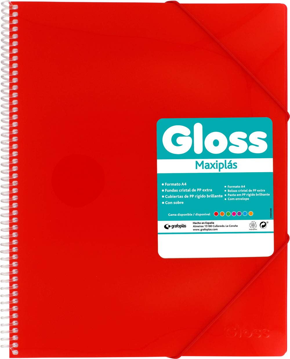 Grafoplás Folders of Covers 20 Fundas red