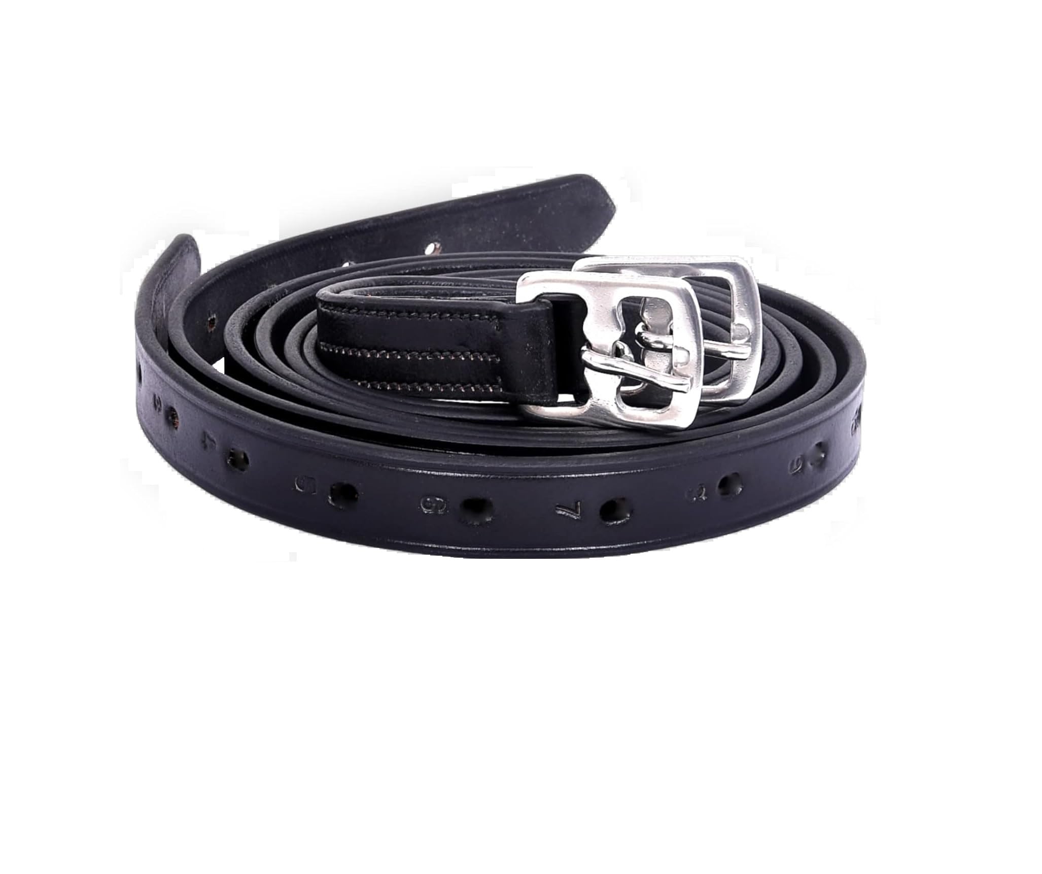 Avon Equine Stirrup Leathers Black & Brown (60, Black)