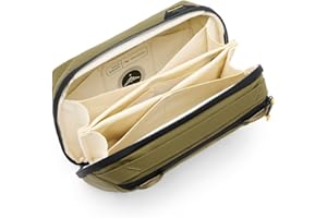 Peak Design Tech Pouch, Kelp, Electronics Organizer for Travel or Everyday Carry, Origami-Style Storage, Cable Pass-Through, 