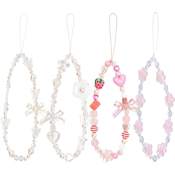 Beaded Camera Wrist Strap Cute Digital Camera Charm Lanyard