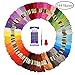 Fuyit Embroidery Floss 144 Skeins Cross Stitch Threads for Friendship Bracelets Floss Crafts Floss with Free Needle Threader Untwist Tool (48 Color)