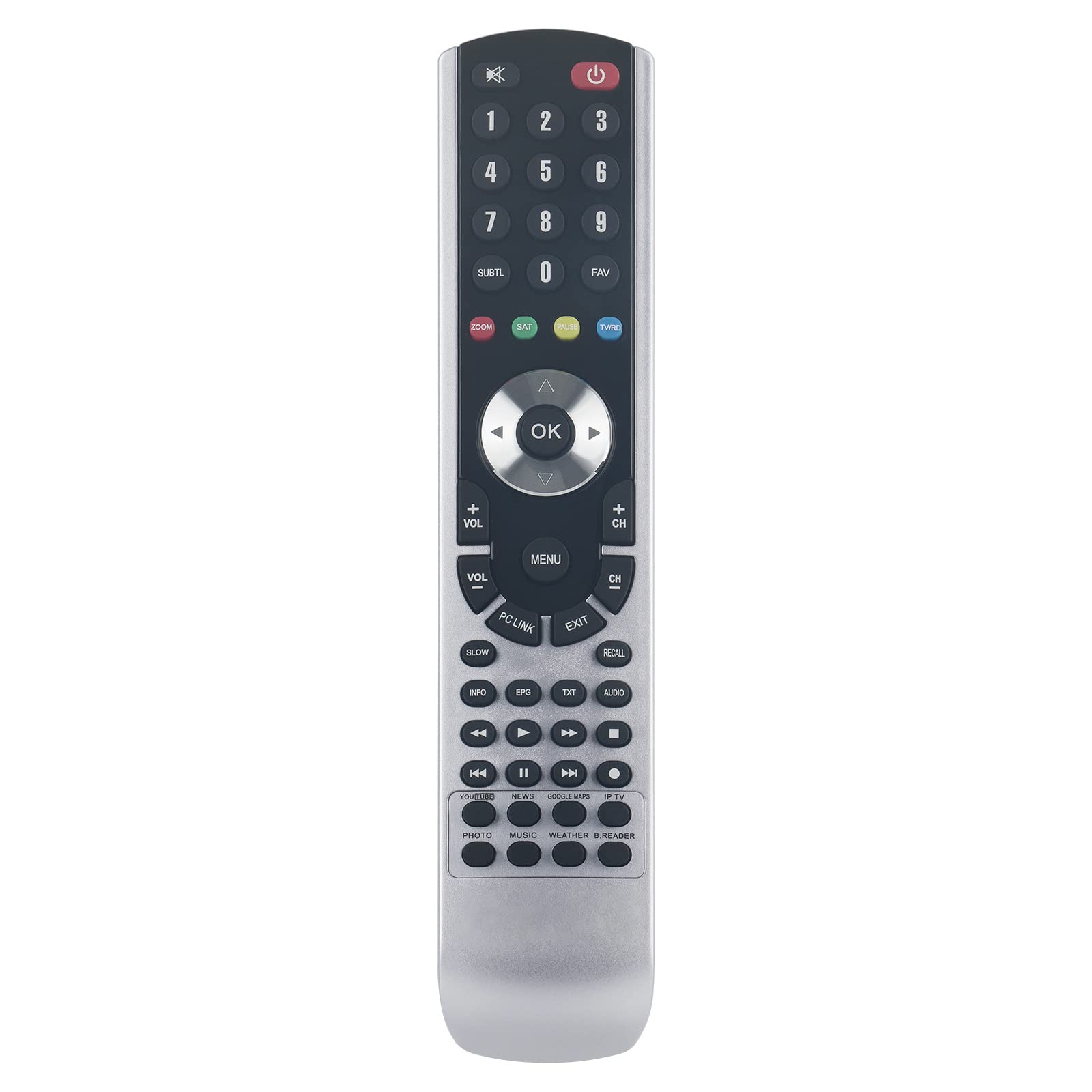 AULCMEET Replacement Remote Control Compatible with Tiger Digital Video Recorder Satellite Receivers Z Models Z400pro Z280 Z460 Z800 Z500 Z400 Z99 Gazal 3000 Gazal 2000