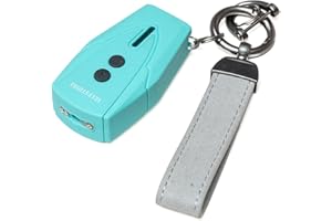 Selfstrike Mini Stun Gun with LED Flashlight and Wrist Strap – Unique Key Chain Design – Using Anti Slip Materials can Better and Faster aim with Charging Cable,Mini Screwdriver and User Manual