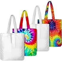 Vodolo White Bags for Tie Dye(4 PCS),Tie Dye Kits for Adults Kids