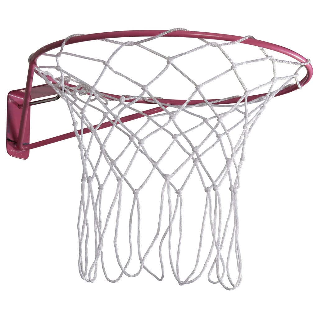 Gilbert Unisex's Academy Wall Mounted Netball Goal Ring, Pink, One Size