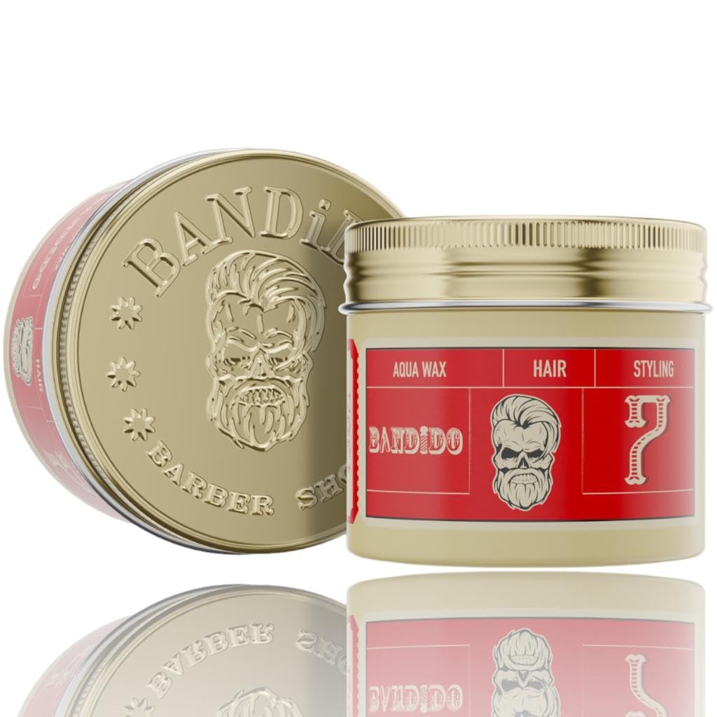 Bandido Hair Styling Aqua Wax No.7 Red 125 ml | Shine Look | Strong Hold | Hair Wax Men