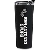 Rico Industries NBA Basketball Philadelphia 76ers Royal Blue 24oz Stainless Steel Tumbler with Lid and Dual Functioning Lid