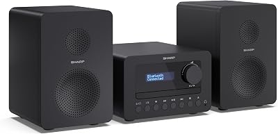 XL-B520D(BK) Microcadena Sound System Estereo con Radio Dab+, FM, Bluetooth 5.0, CD-MP3, reproducción USB, 40W Color Negro