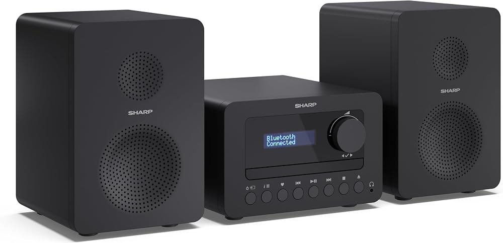 SHARP XL-B520D Tokyo Dab+ Hi-Fi Micro System Black with CD Bluetooth 5.0 40W