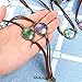 PP OPOUNT 40 Pieces Leather Bracelet Round Cabochon Bezel Tray Adjustable Bracelets Wristband with Bright Glass Cabochon Dome Tiles for Photo Craft DIY Jewelry Making