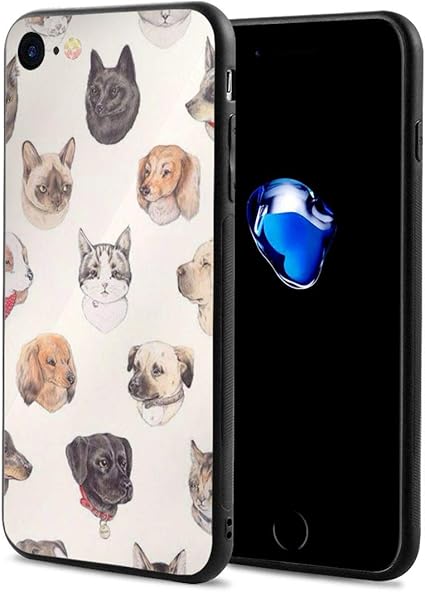 Amazon Iphone8 ケース Iphone7 ケース 猫と犬 スマホケース Iphone 8 7 カバー Tpu 耐衝撃 防水 おしゃれ 個性的 全面保護 擦り傷防止 かわいい スリム 人気 アイフォン8 アイフォン7 家電 カメラ オンライン通販