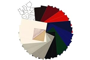 H S D K CREATE YOUR LIFE 20 Pcs Self-Adhesive Velvet Flocking Liner Sheet for Jewelry Box Decoration,DIY Flocking Sewing Material(Multi-Color)