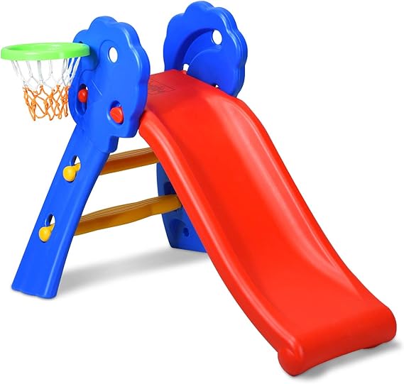fisher price slide and basketball goal