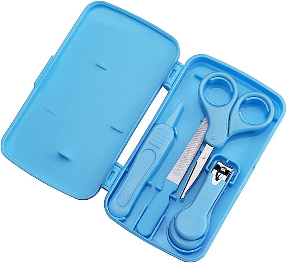 Bebe Bebe Soins Des Ongles Set Chepl Manucure Bebe Kit 4 En 1 Kit Soins Des Ongles Bebes Et Jeunes Enfants Avec Etui Coupe Ongles Pour Nouveau Ne Enfant En Bas Age Enfants L Hygiene De Bebe