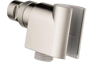 hansgrohe Easy Install Handheld Shower Head HolderModern in Brushed Nickel, 04580820