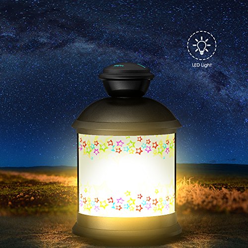 Outdoor Bluetooth Speaker – Pohopa Touch Bedside Lamp and Color Changing,Waterproof Outdoor Table Lamp with Paper DIY Change,Perfect Gift - Thumbnail 5