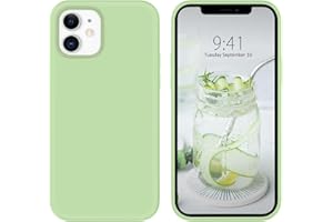 BENTOBEN for iPhone 12 Mini Case, Soft Silicone Gel Rubber Bumper Microfiber Lining Hard Back Shockproof Protective Phone Cover for iPhone 12 Mini 5.4", Matcha Green