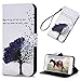 YOKIRIN iPhone 7 Case, iPhone 8 Case, Premium PU Leather Wallet Case Cover Pouch Magnetic Closure with Card Slots, Kickstand, Credit Card Holder,Book Style Flip Wallet Case, Tree & Birds