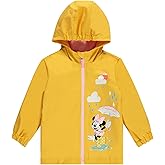 Disney Girls Zip Up Waterproof Rain Jacket Toddler to Big Kid Sizes (2T - 14-16)